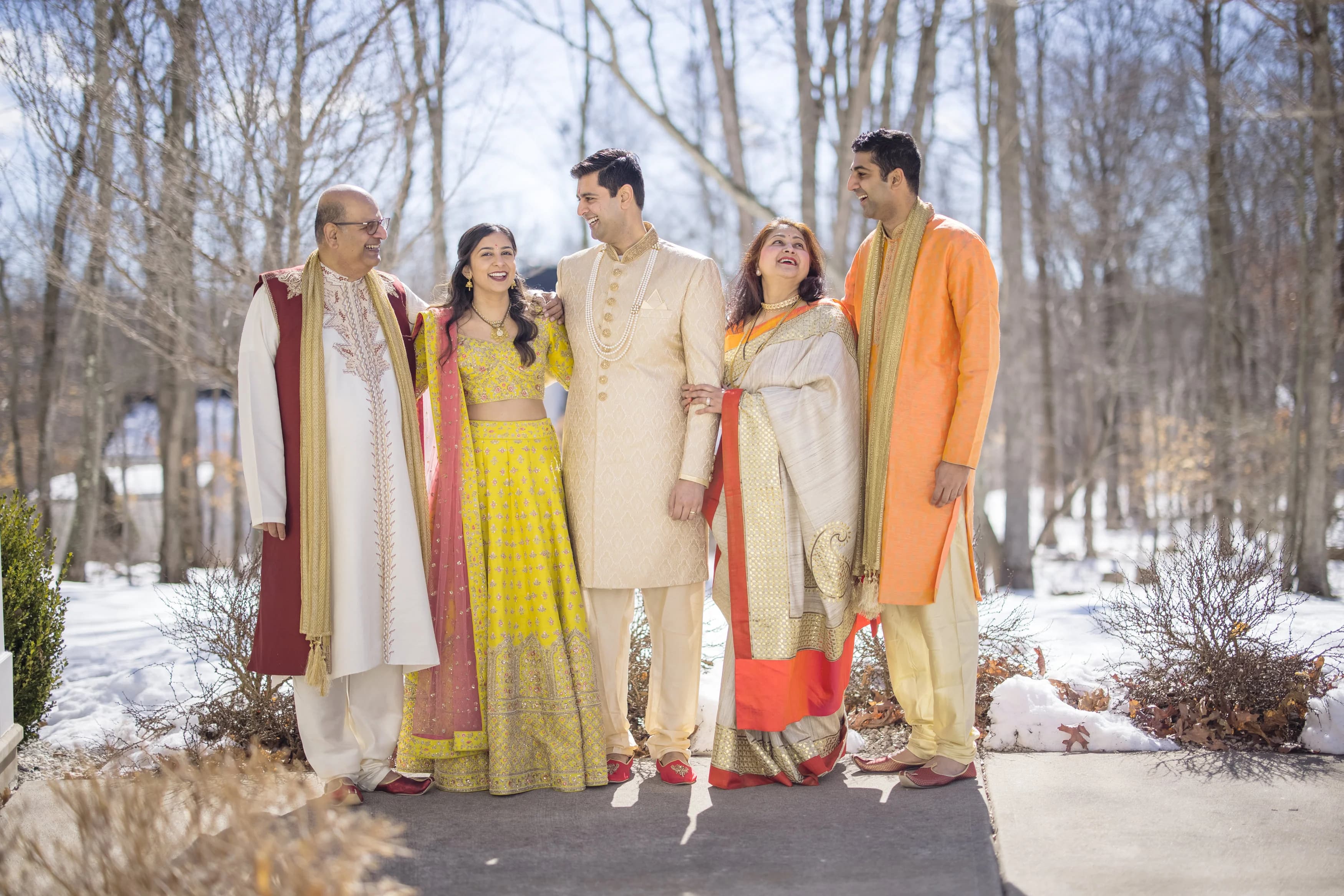 Image 4 of Yellow and Pink Lehenga with Net Dupatta