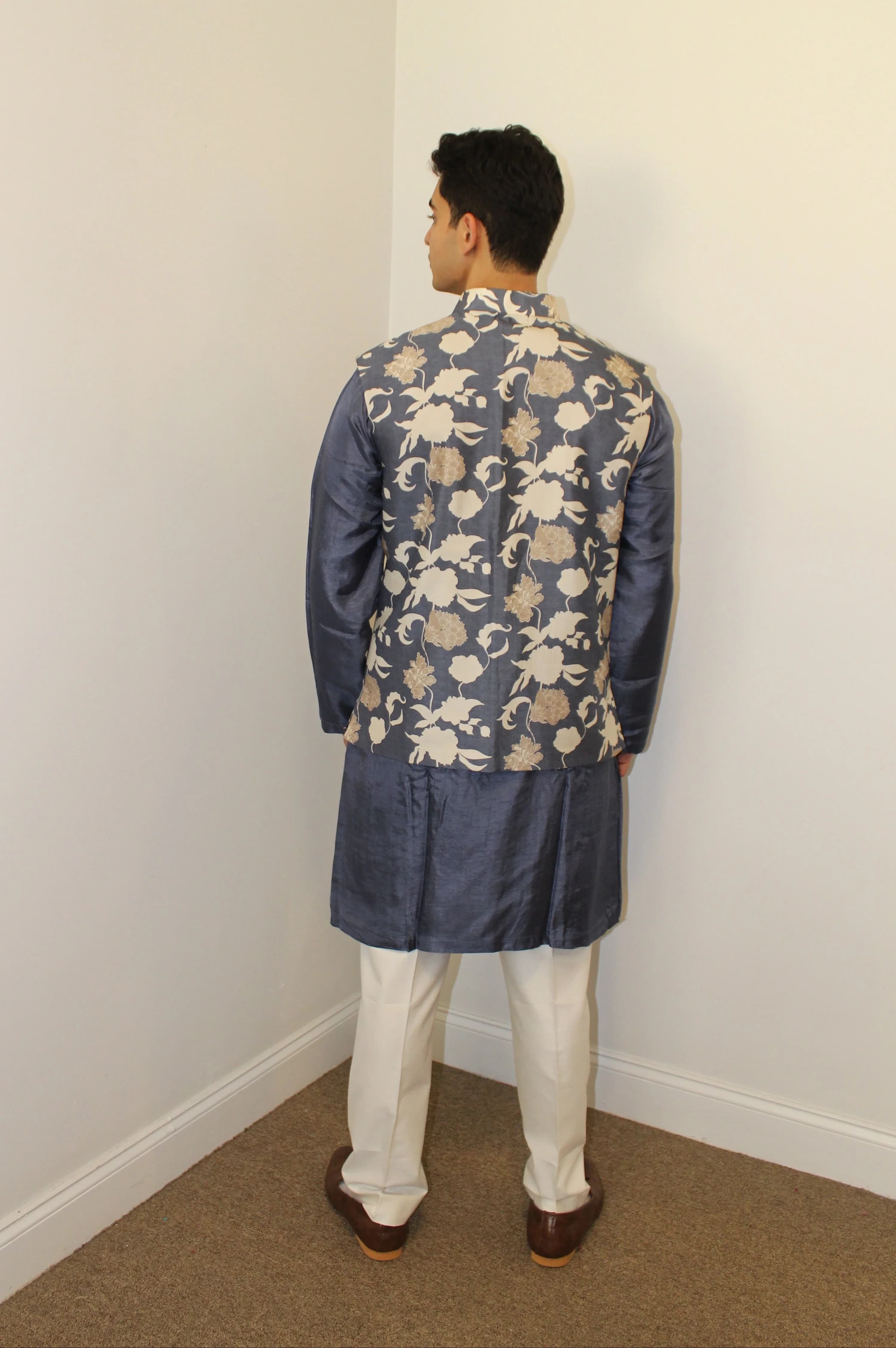 Image 2 of Krish Kurta & Vest (plain kurta) - Rental