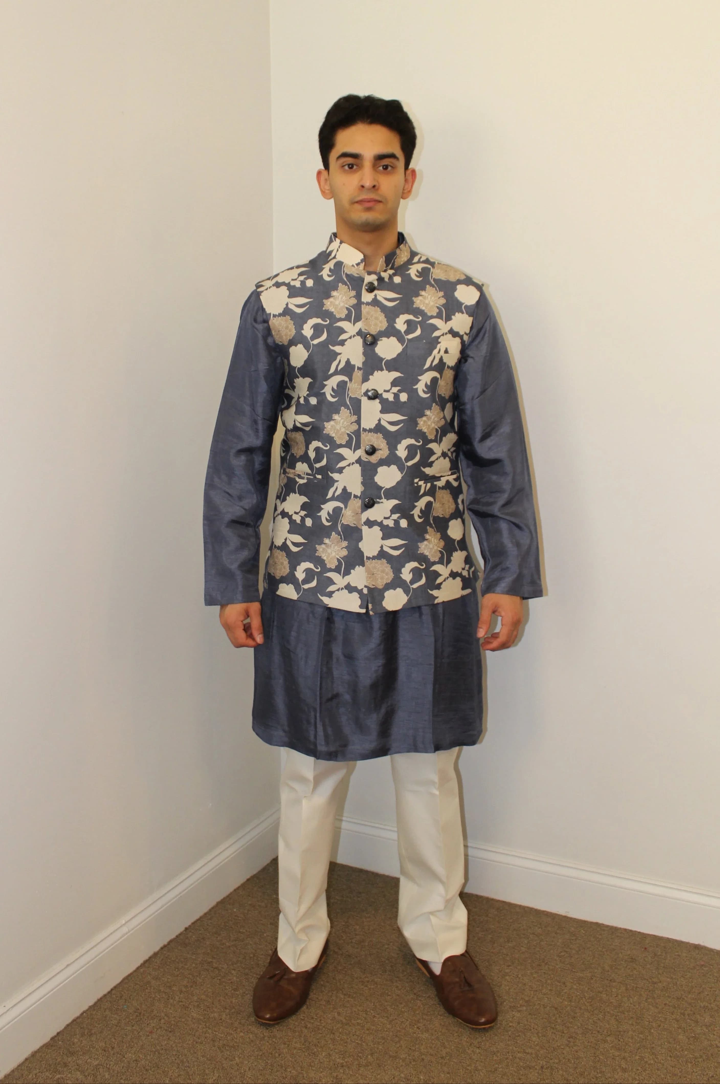 Image 4 of Krish Kurta & Vest (plain kurta) - Rental