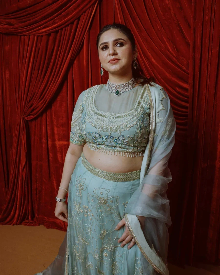 Image 2 of TEST - Blue Bridal Attire by Aayka Fashion