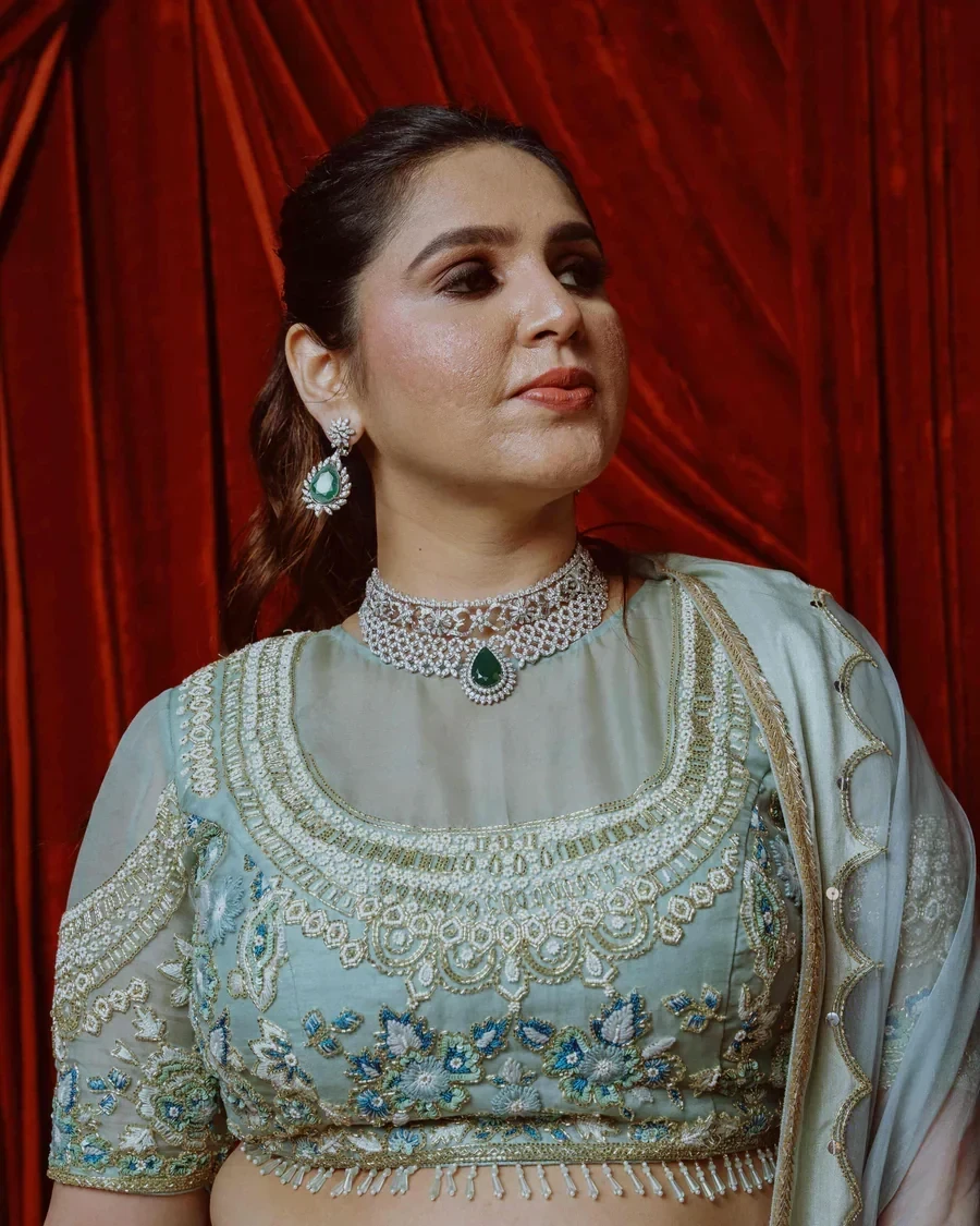 Image 3 of TEST - Blue Bridal Attire by Aayka Fashion
