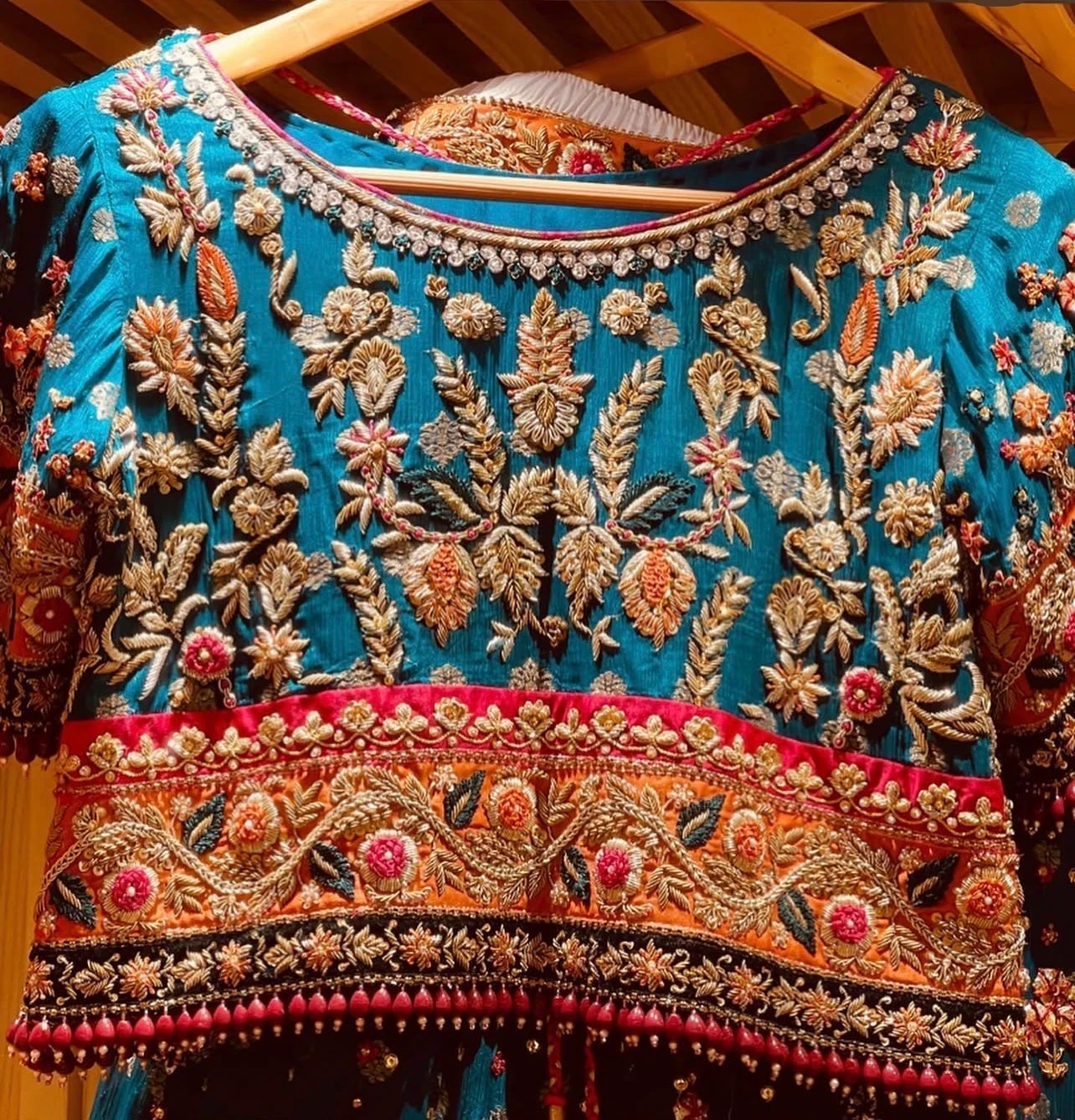 Image 2 of TEST - Blue Lehenga by Custom / Other